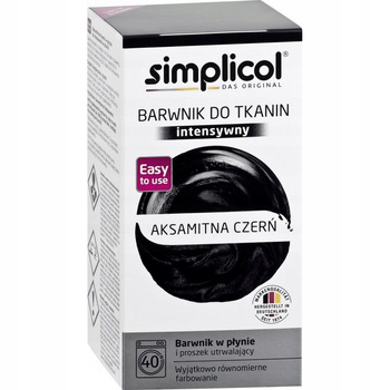 Simplicol barwnik Intensive aksamitna czerń 560g